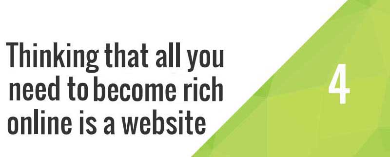 Richness doesn't come without digital marketing, not just a website