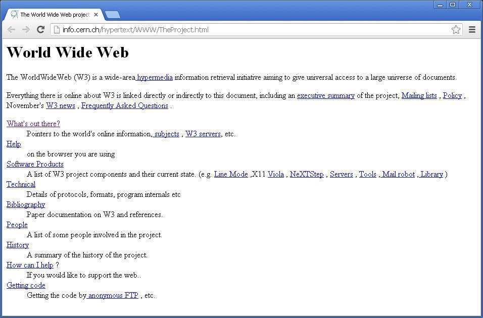 The worlds first website design - CERN