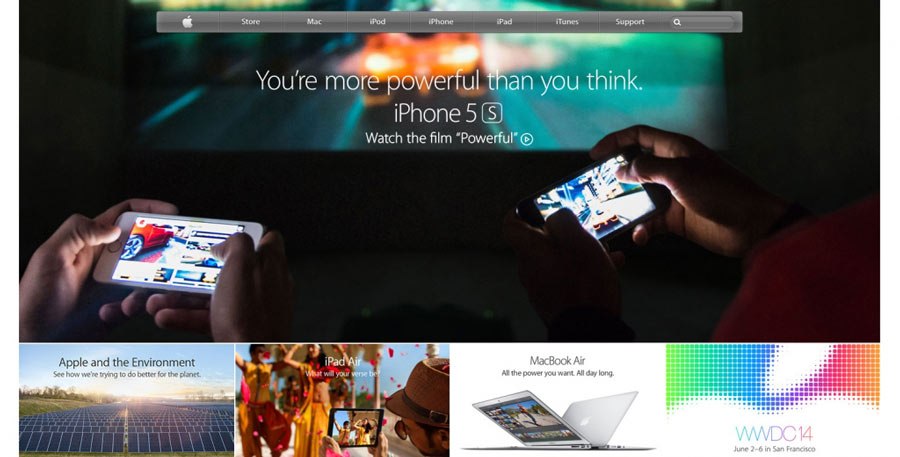 web design - Apple - 2014