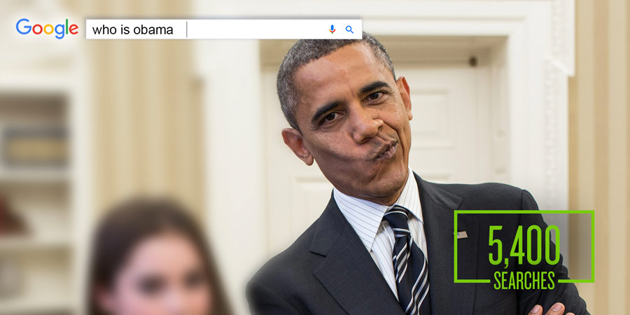weird google searches - who is obama